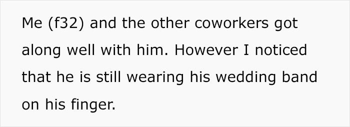 It is about her coworker James