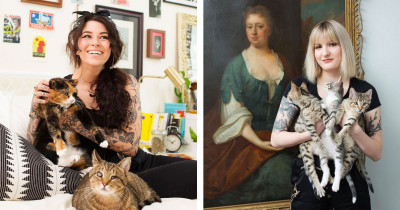 Cat Photography Series Helps Remove The "Crazy Cat Lady" Stigma And Promote Cat Adoption