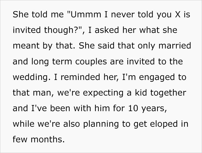 The redditor's best friend decided that her fiancé can't come to the wedding because of her beliefs.