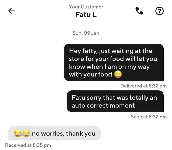 26. Just an Autocorrect Horror Story I Made While Dashing!