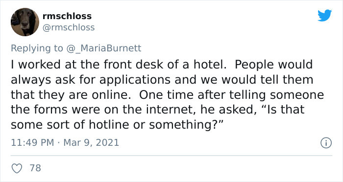 @rmschloss points out that even access to a job can heavily rely on the basic knowledge of the internet.