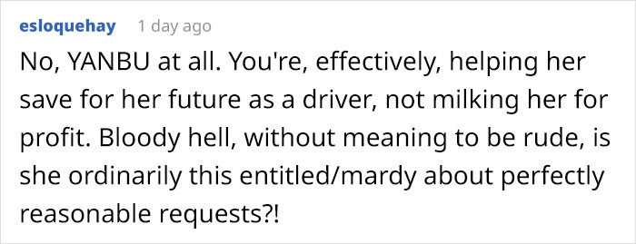 OP is teaching a lesson