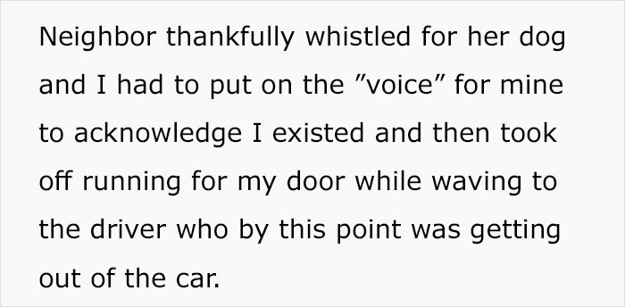 Whistling for the dog