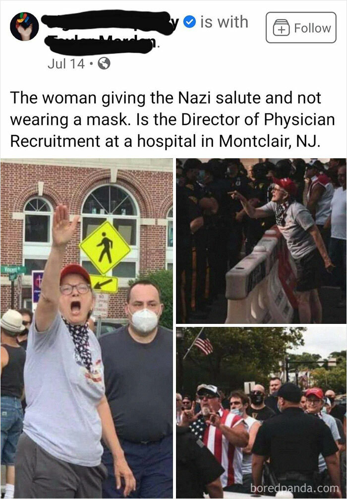 27. Nazi-Saluting Hospital Worker
