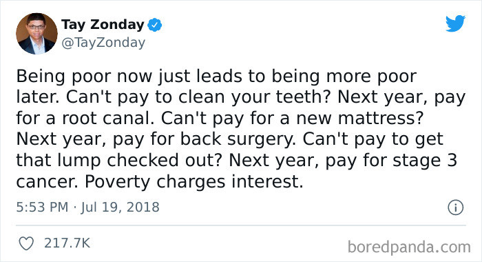 32. Poverty charges interest... And it is high