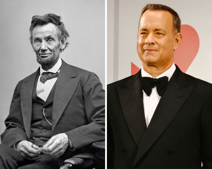 1. Abraham Lincoln & Tom Hanks