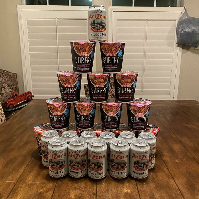 44. Requested snacks from my mom as she went to the store