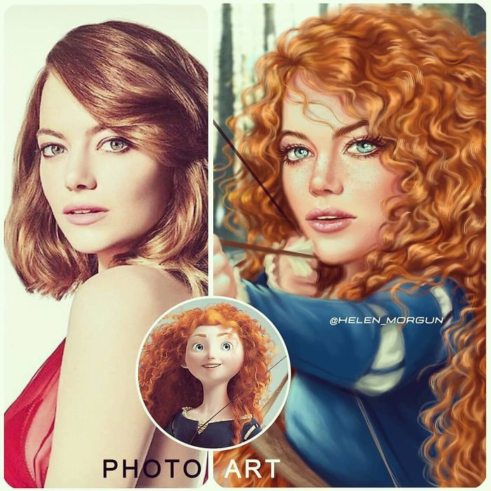 Emma Stone as Merida