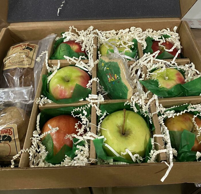 23. An apple a day, keeps the bonuses away.