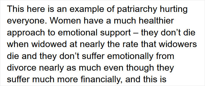 An example of patriarchy...