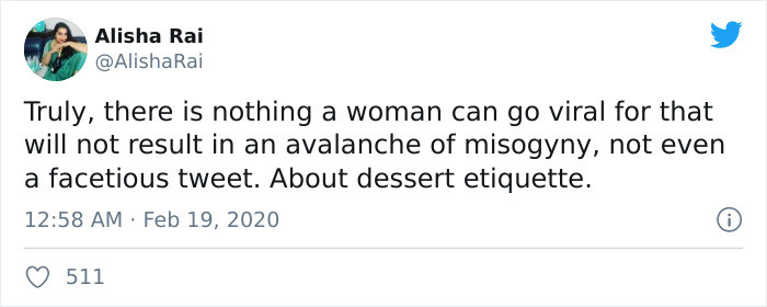 Many found the story relatable, but it sparked anger for some—particularly those who are avid fans of misogyny.