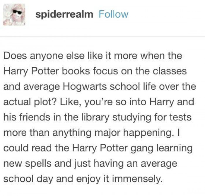 Anyone who reads Harry Potter for the plot is either lying, or a fool. 