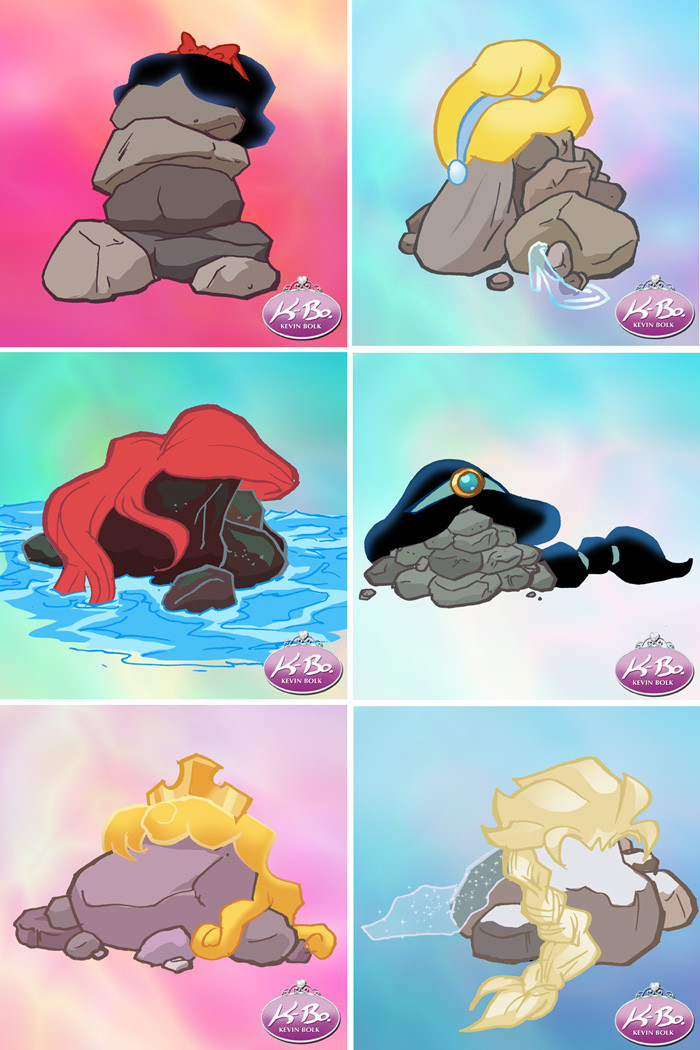 Which Disney princess as a pile of rocks was your favorite?