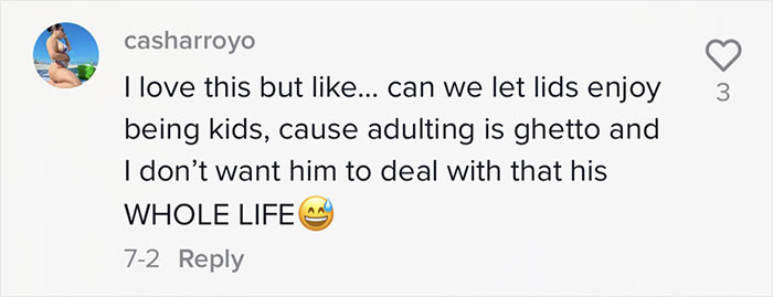 A lot of people are a little on the fence themselves. Great idea, but maybe her son is too young.