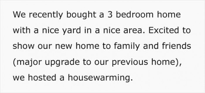 OP and her husband bought a large house.