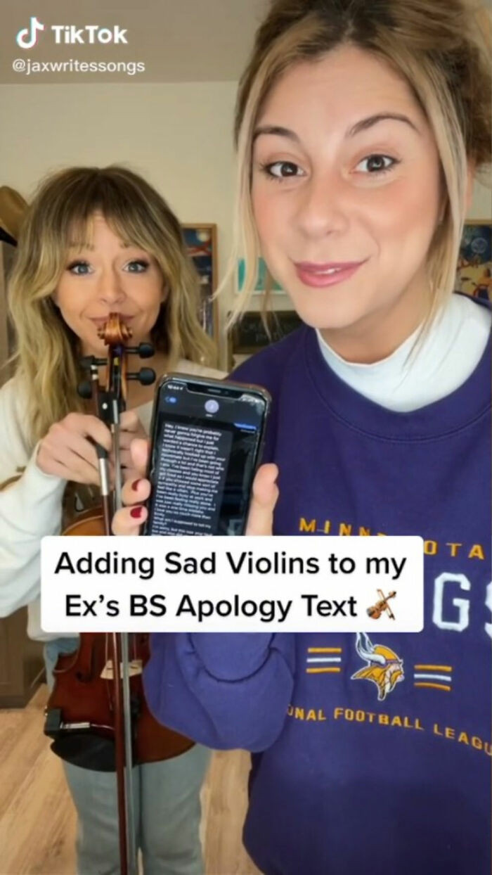 Violinist, Lindsey Stirling, and Jax collaborated to create a comically entertaining TikTok video.