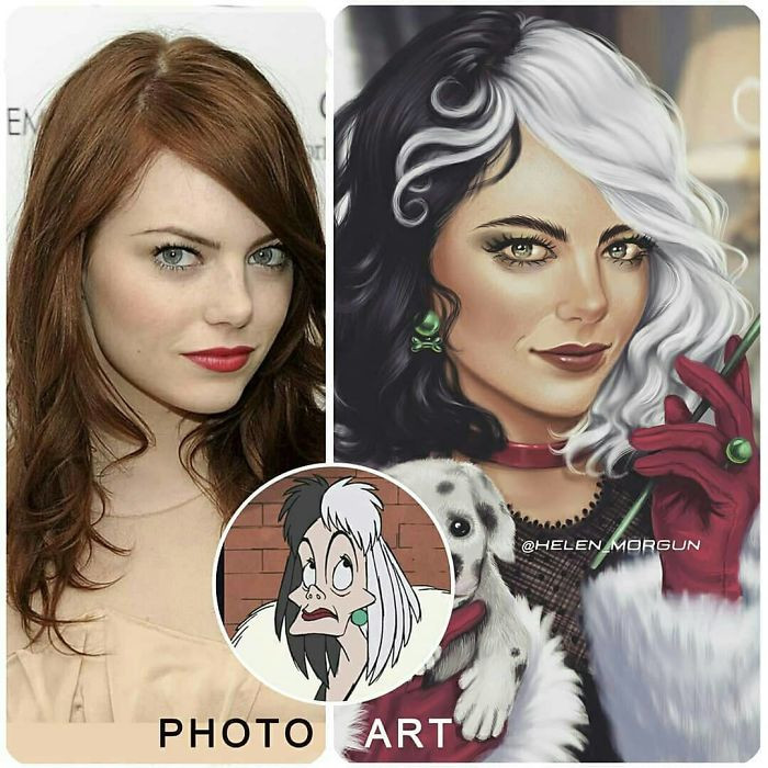 Emma Stone as Cruella de Vil