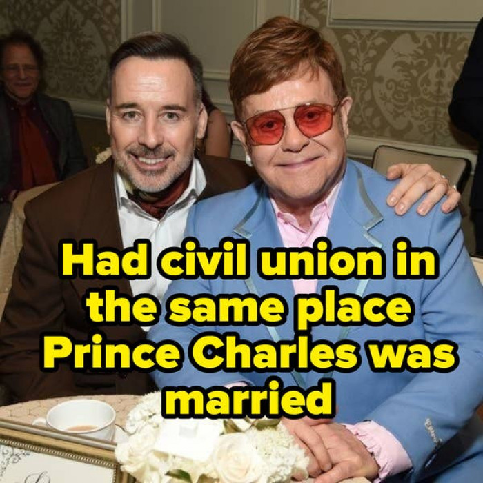 4. Sir Elton John and David Furnish ($1.5 million)