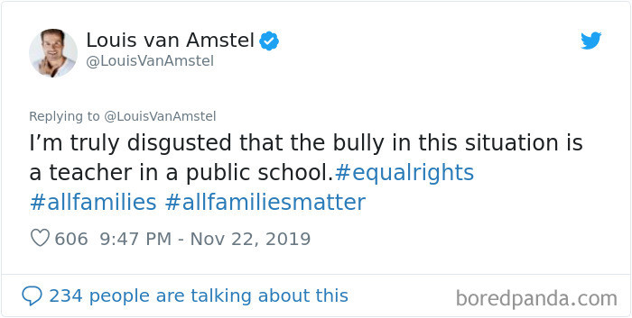 “He was so fearful that this could make us think that we don’t want to adopt him,” van Amstel told the local news while choking back tears. 