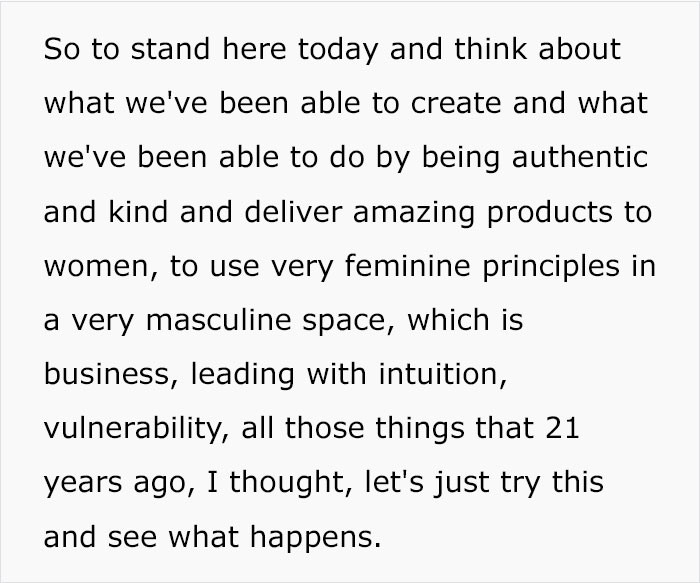 Delivering amazing products to women