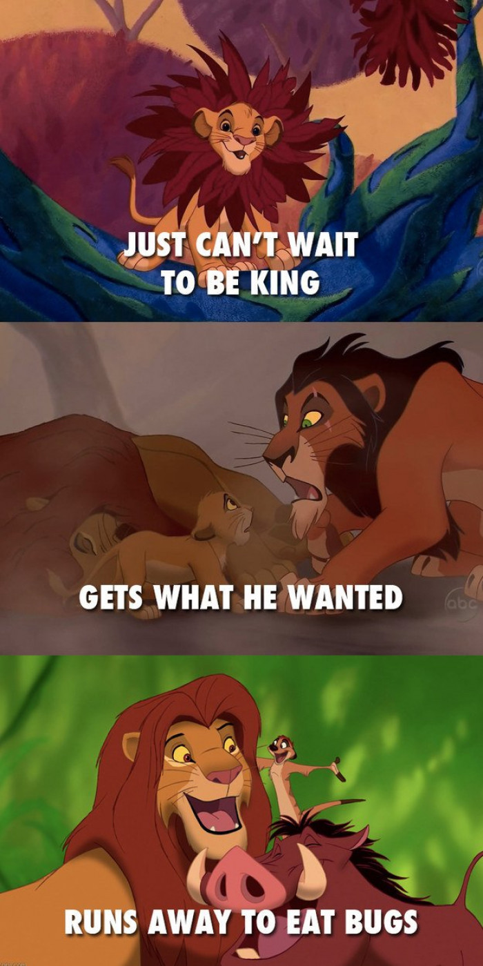 10. Simba, the runaway king.