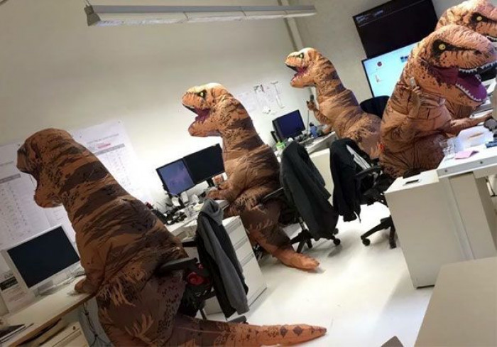 2. This is how the Paleontology department celebrates Halloween