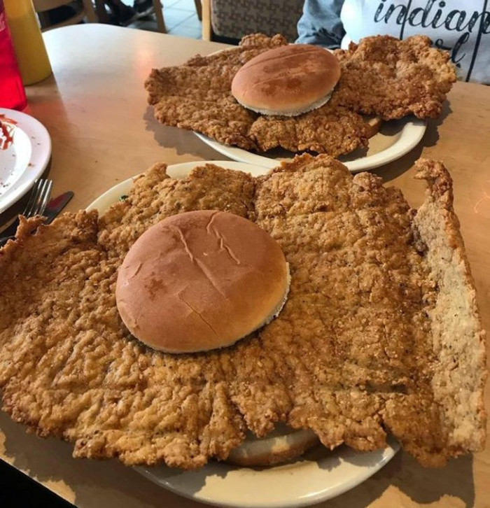 2. Are these even burgers or just buns placed on top of slabs of meat