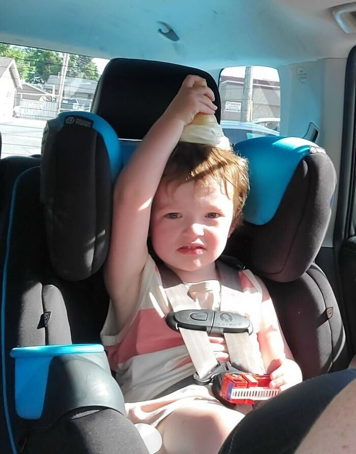 40. My son wanted ice cream, saying he was hot. Never expected this