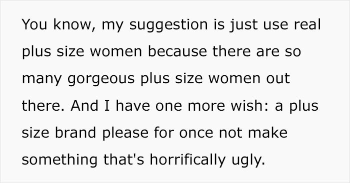 Ronja Quinn believes that companies should use real plus-size models
