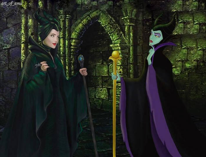 Maleficent still looks evil.