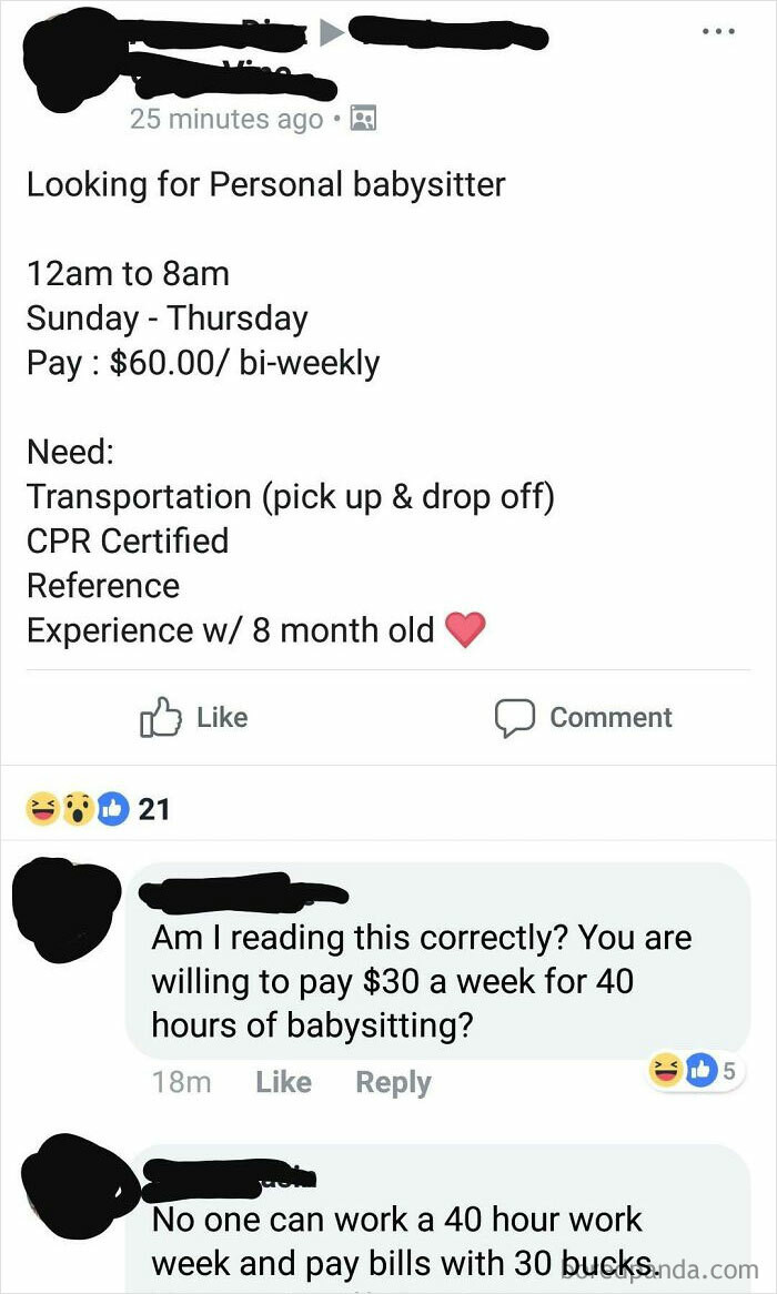 7. 75 cents/hour for a nanny?... This job post shouldn't be legal.