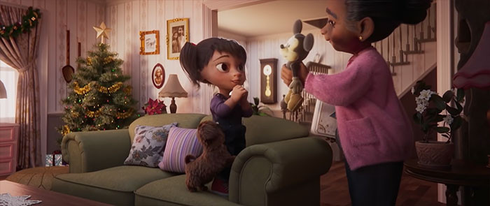 Here's how Disney describes the touching ad. 