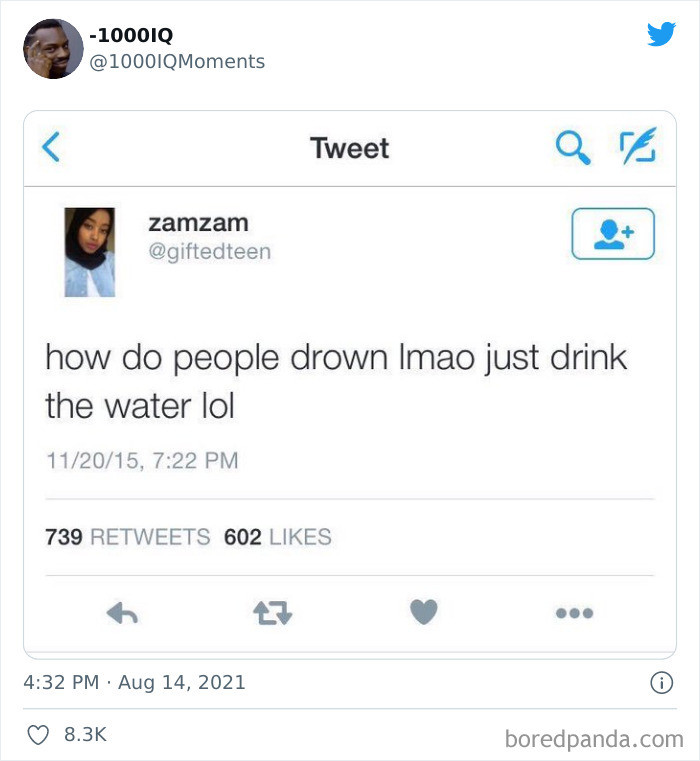 39. Drink the ocean, drink!