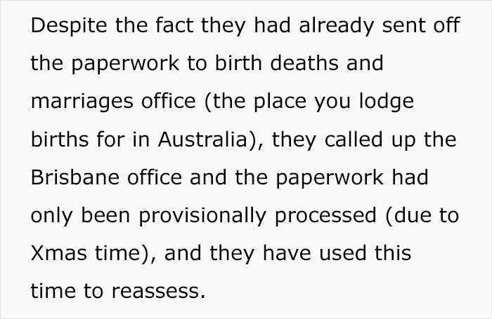 Even though they've already submitted the paperwork.