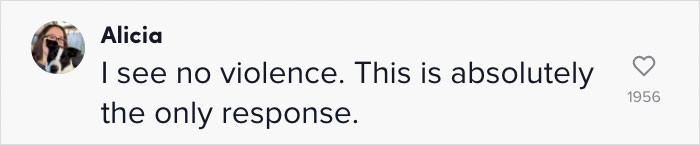 This is absolutely the only response