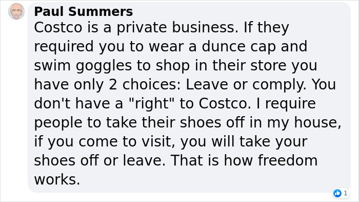 You get two choices: do what they say or leave.