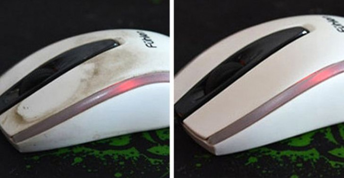 Melamine foam can do the magic.