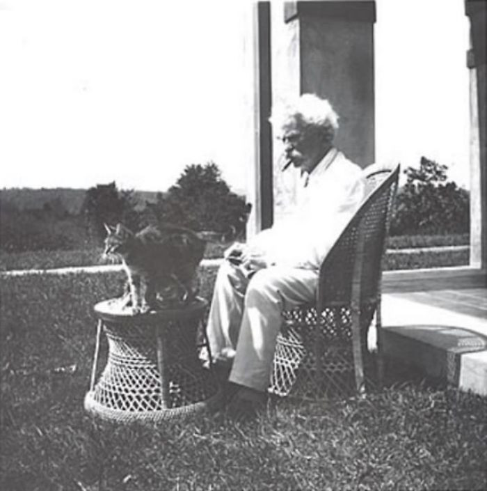 10. Mark Twain wrote about cats more often than we realized.