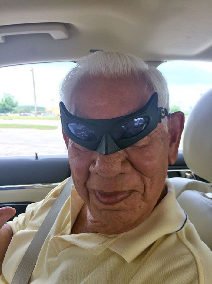 45. I guess Grandpa found my batman glasses...