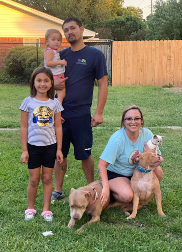 Since then, the dog has been very well taken care of.