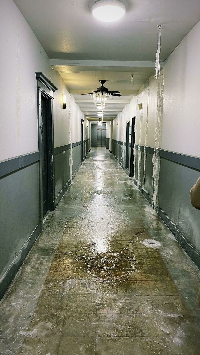 5. A hallway in an apartment in Dallas, Texas.
