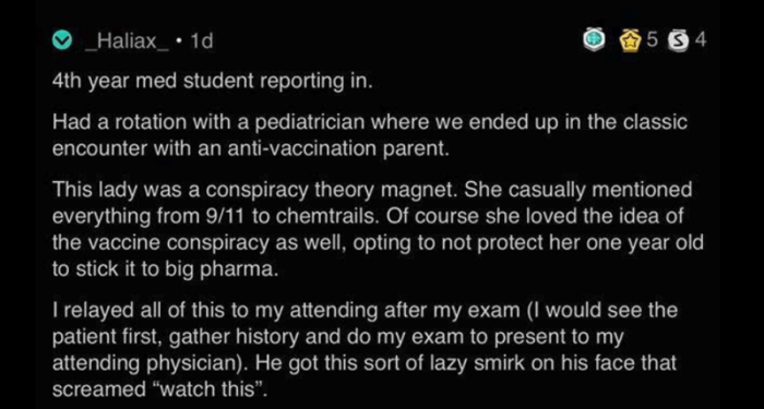 4th Year Med Student Chimes In