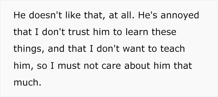 Needless to say, BF is angry about her lack of faith in him.