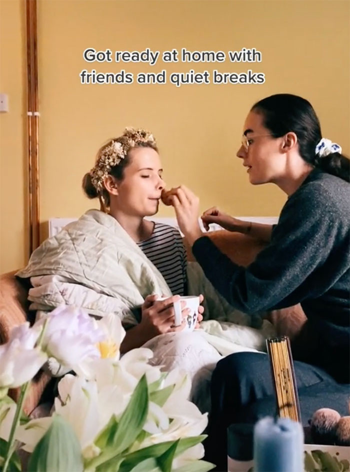 They showcased certain moments in the video where they tried to tone down the excitement as much as possible.