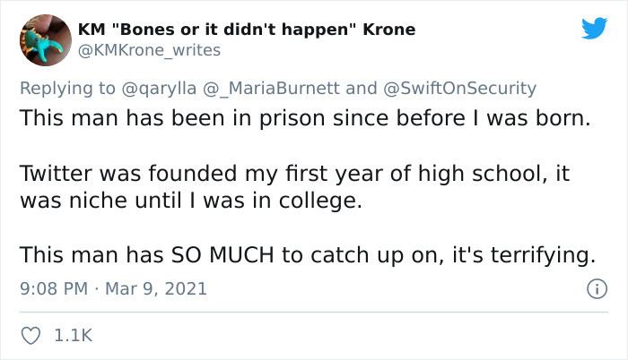 @KMKrone_writes attempts to concretize the enormous changes the inmate faced over 30 years imprisoned.