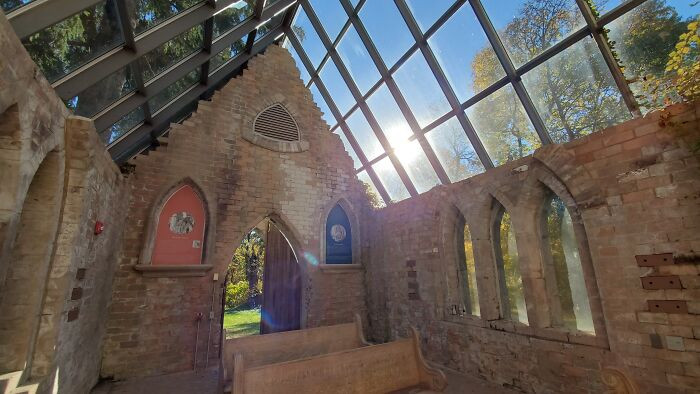 6. The roof of this chapel was made out of glass after it collapsed