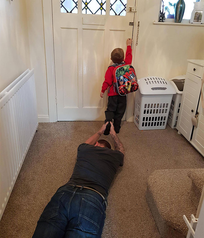 21. I handled my son's first day at school really well
