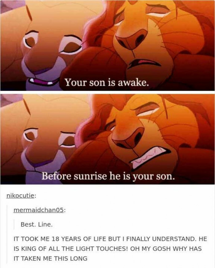 Oh, right. That wasn't a dad thing; that was a clever thing.