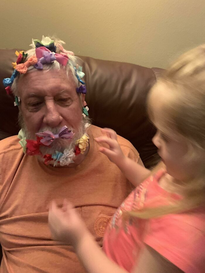 1. A 76-year-old retired Air Force Colonel and his 4-year old granddaughter