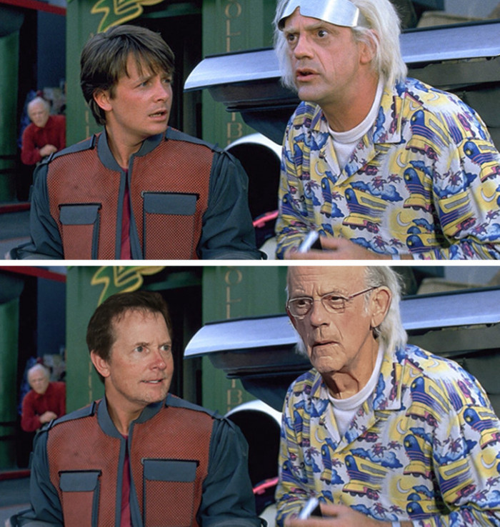 1.  Back to the Future: Michael J. Fox and Christopher Lloyd